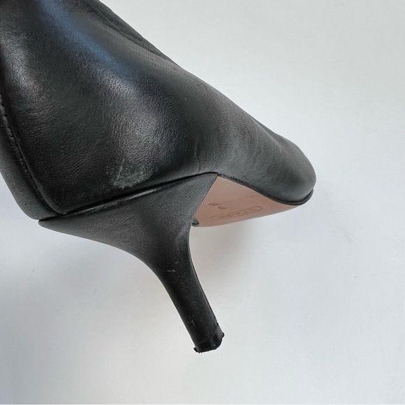 Coach Black Snake Skin Leather Point High Heel Pumps Size 6 B - Picture 10 of 12